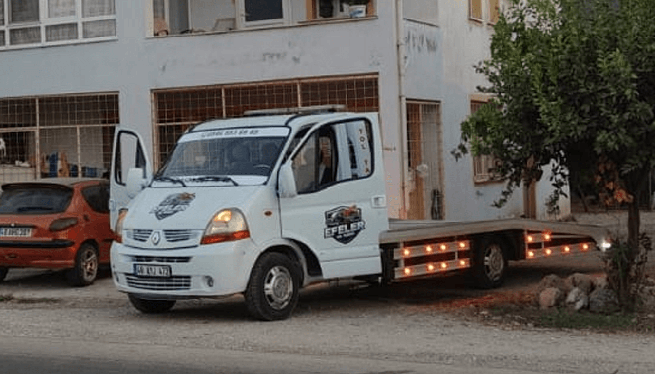 Abschleppwagen in Fethiye im Einsatz
